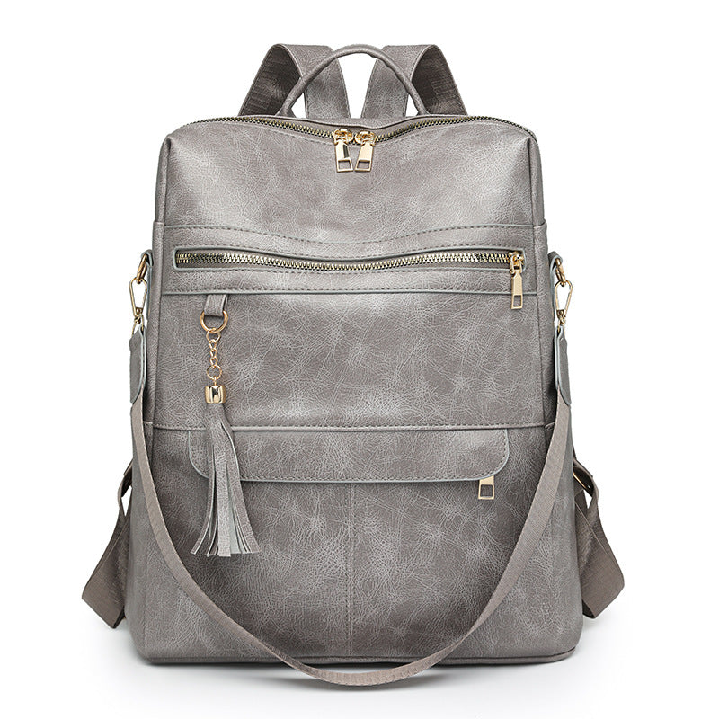 Multi-Purpose Stylish Leather Backpack Stornfield