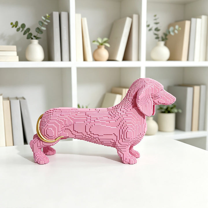 Playful decorative figure of a cute dachshund Stornfield