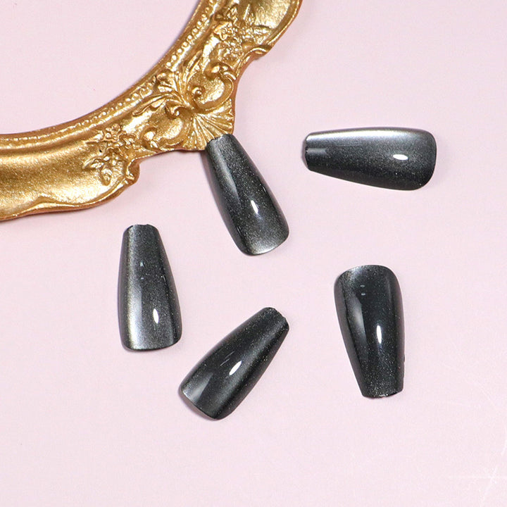 Glossy Stiletto Press-On Nail Art with Ombre Effect Stornfield