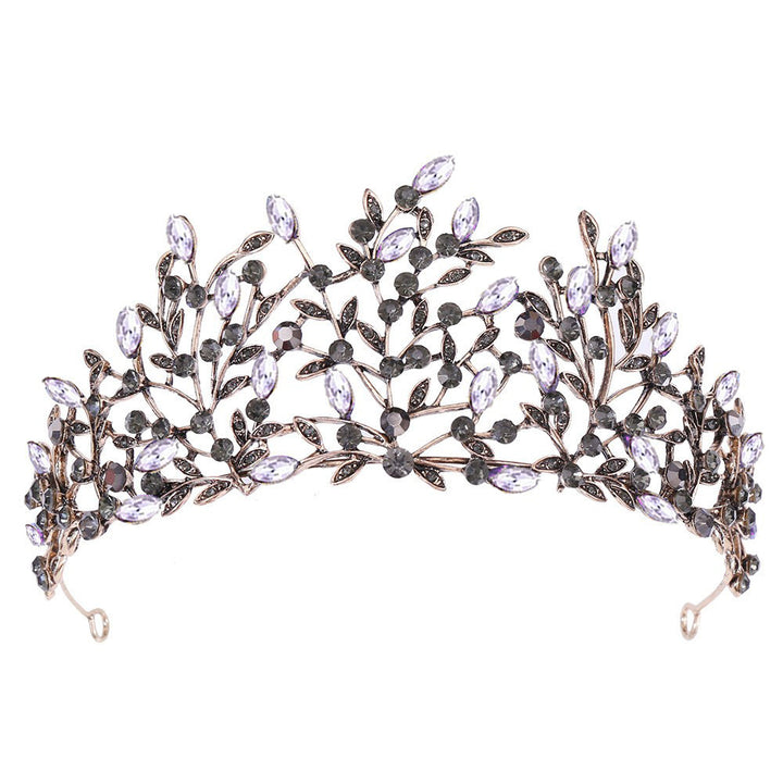 Ladies Elegant Headband with Floral Decorations and Rhinestones Stornfield