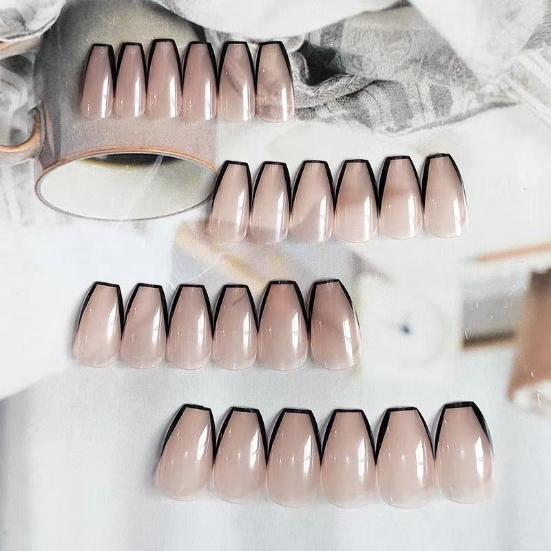 Artful nail extensions with elegant French tips Stornfield