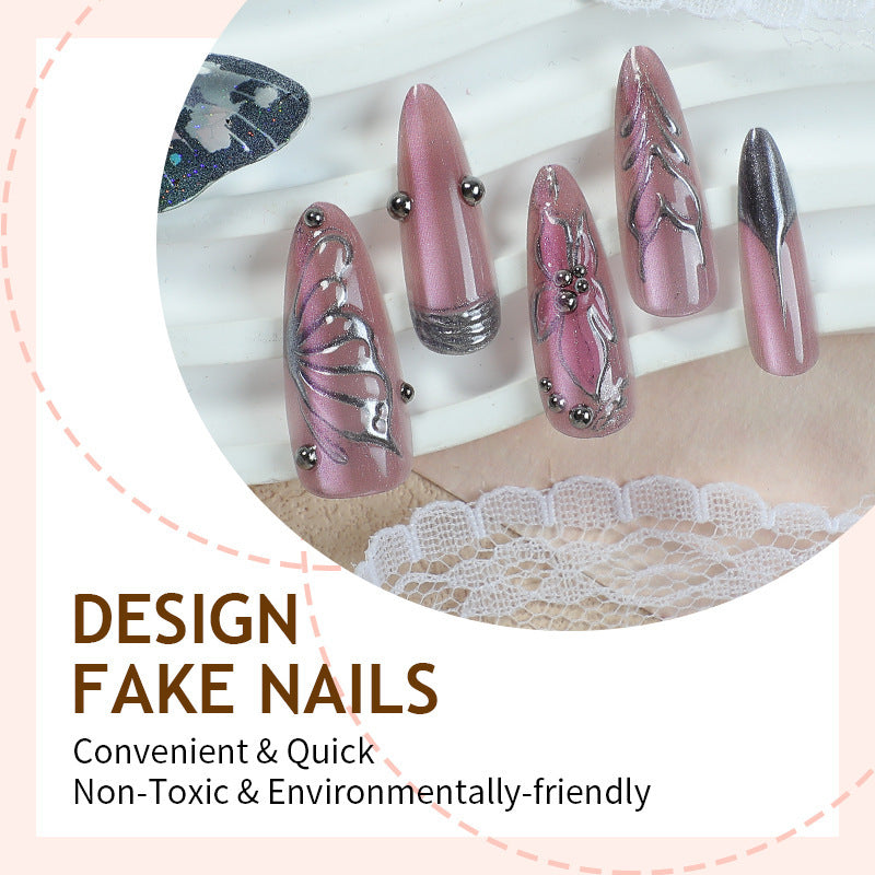 Artificial nails with filigree design Stornfield