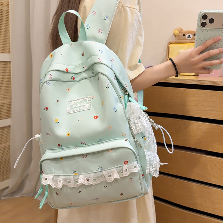 Decorative Floral-Embellished Backpack Stornfield