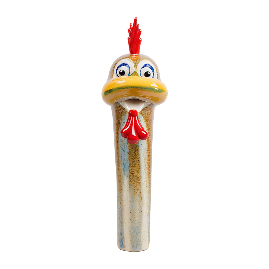 Playful Chicken-Themed Decorative Figurine