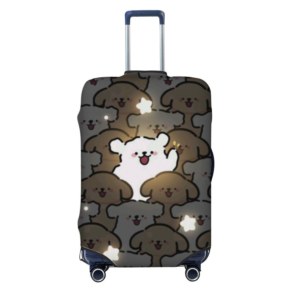 Women Hard Shell Suitcase with Trendy Surf and Palm Design Stornfield