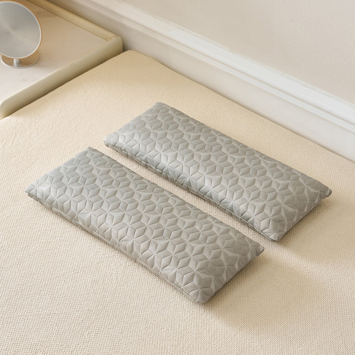 Long-format neck support pillow with breathable cover Stornfield