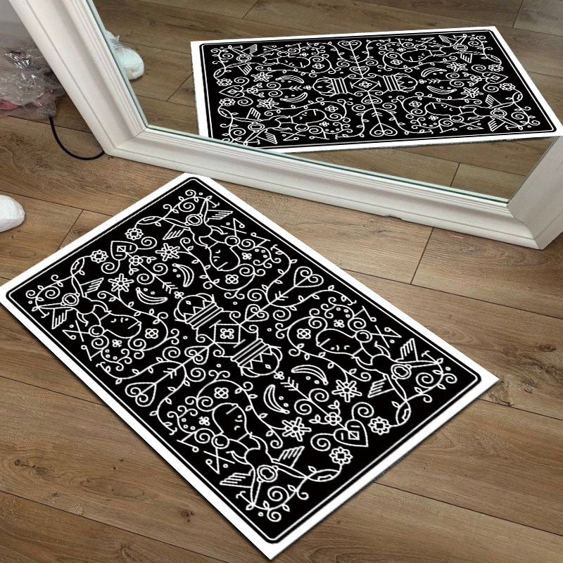 Fun and Whimsical Money-Themed Decorative Floor Mat