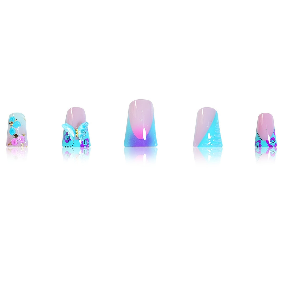 Artistic Butterfly Nail Enhancements Stornfield