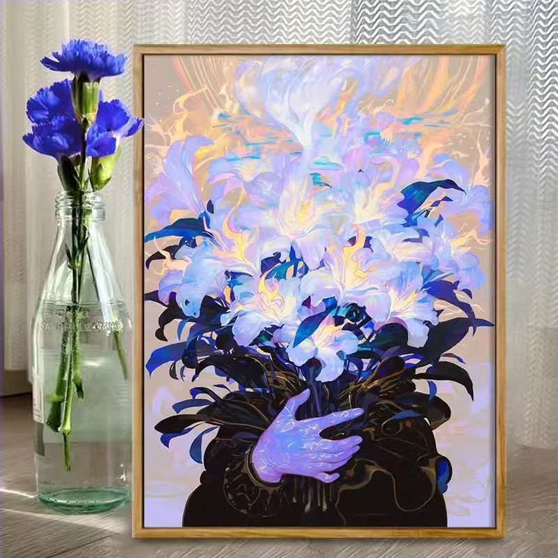 Floral Fantasy Illustration Art Print Stornfield