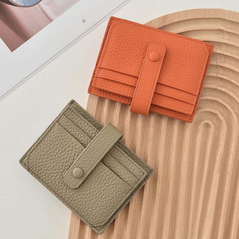 Premium Leather Snap Closure Cardholder Stornfield