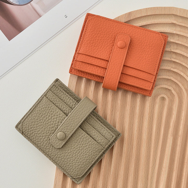 Premium Leather Snap Closure Cardholder Stornfield