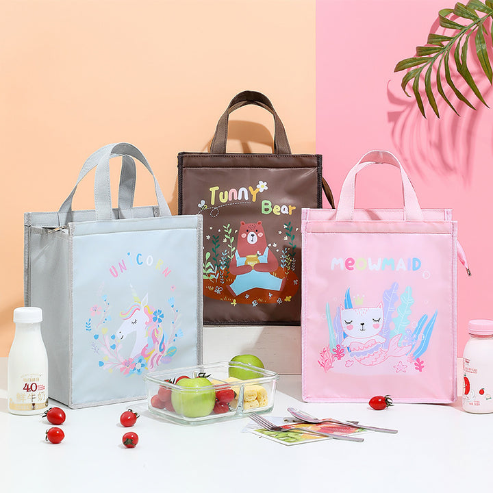 Cute Animal-Themed Insulated Lunch Bag