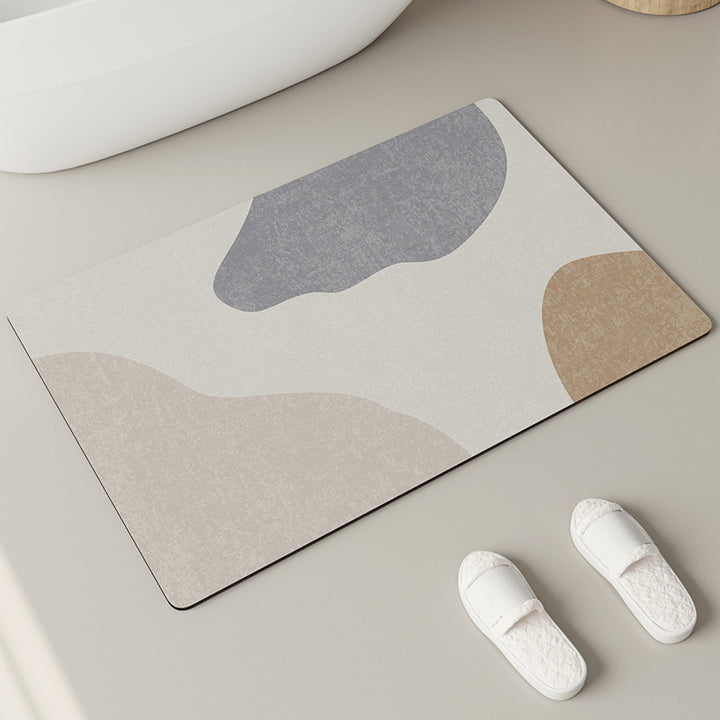 Elegant Textured Bathroom Mat
