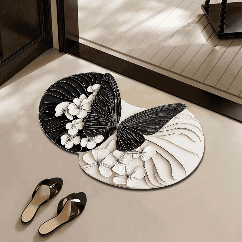 Luxurious Floral Pattern Bath Mat
