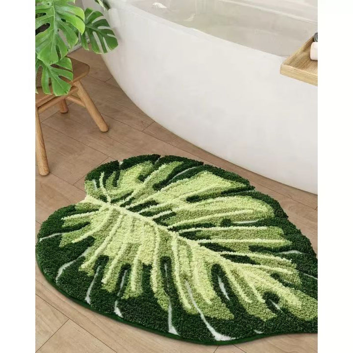 Plush Lemon Shaped  Bath Mat