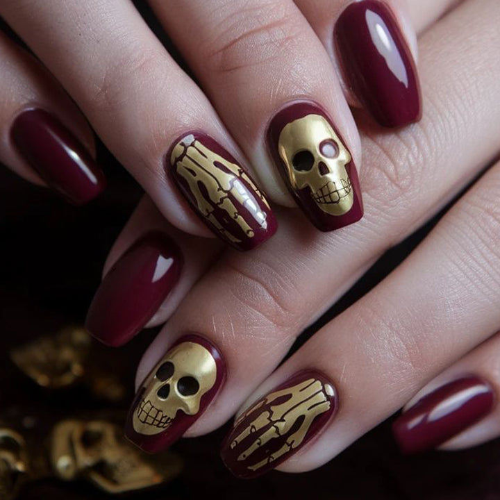 Gothic Skull Nail Art Extensions Stornfield