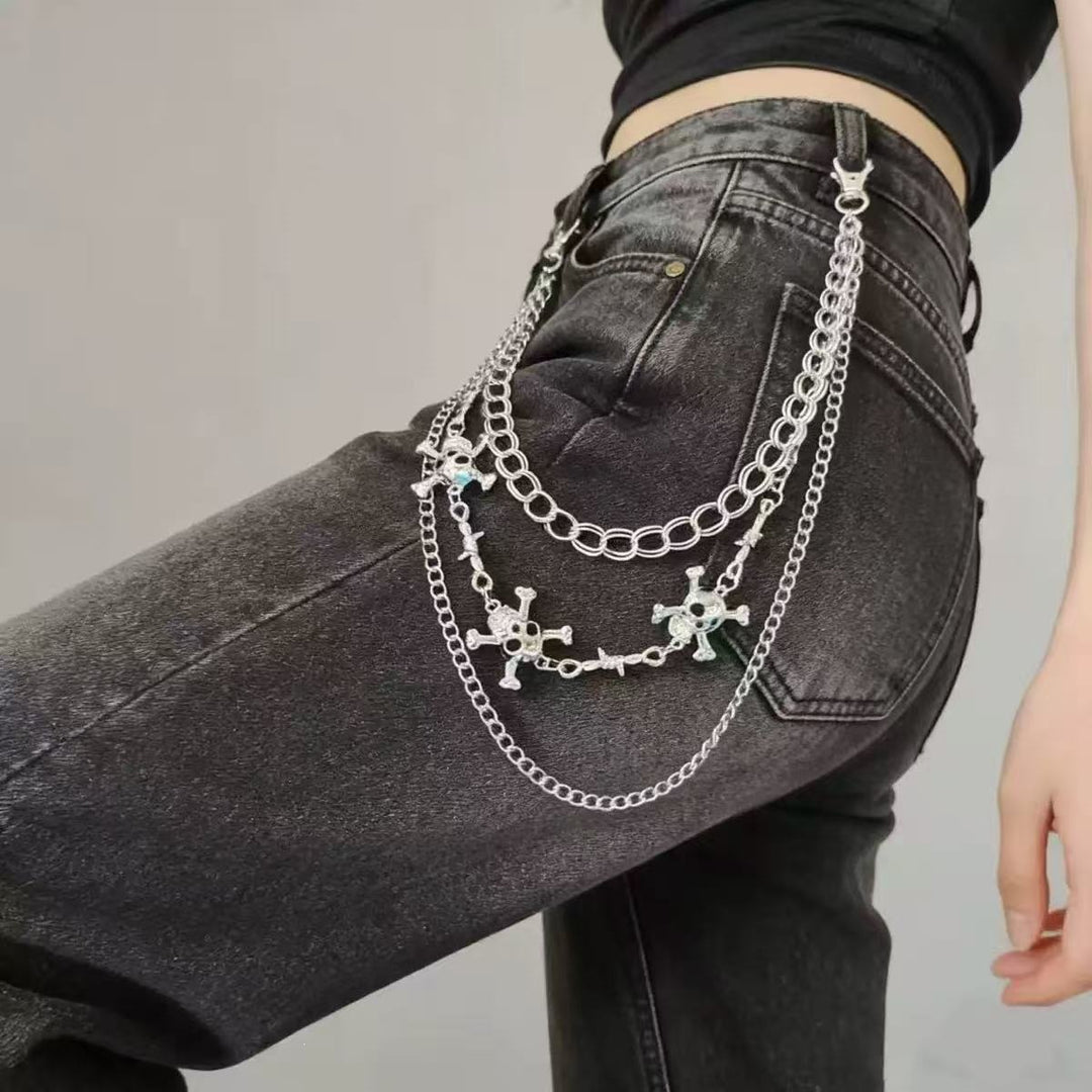 Fashionable chain belt with cross pendants Stornfield
