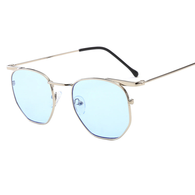 Women's fashionable geometric sunglasses with elegant metal frame Stornfield