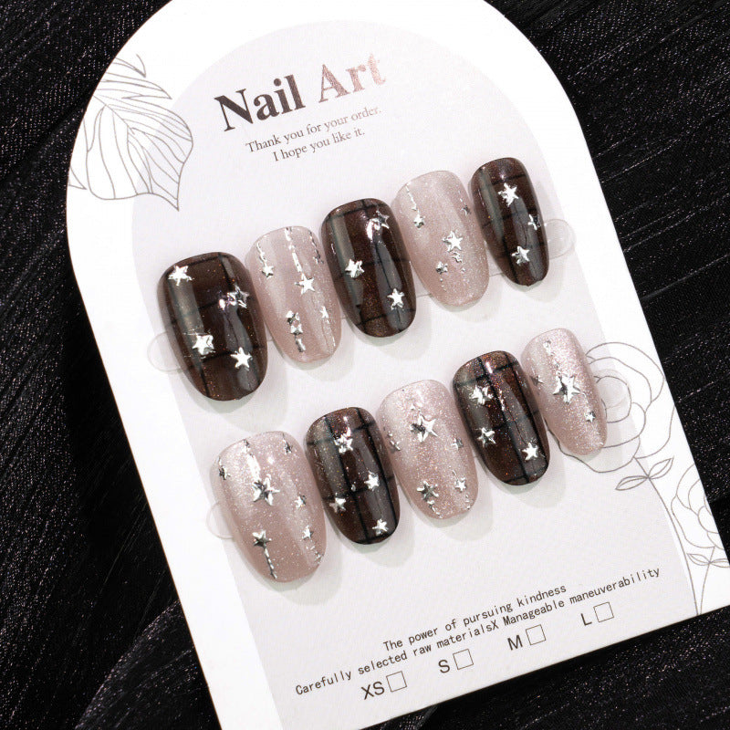 Artistic Starry Design Press-On Nails