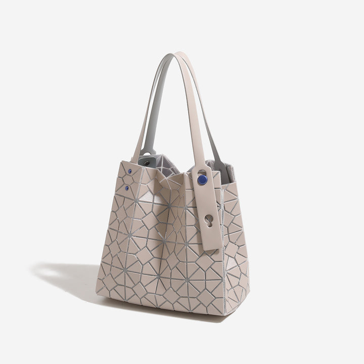 Geometric Patterned Reusable Tote Bag
