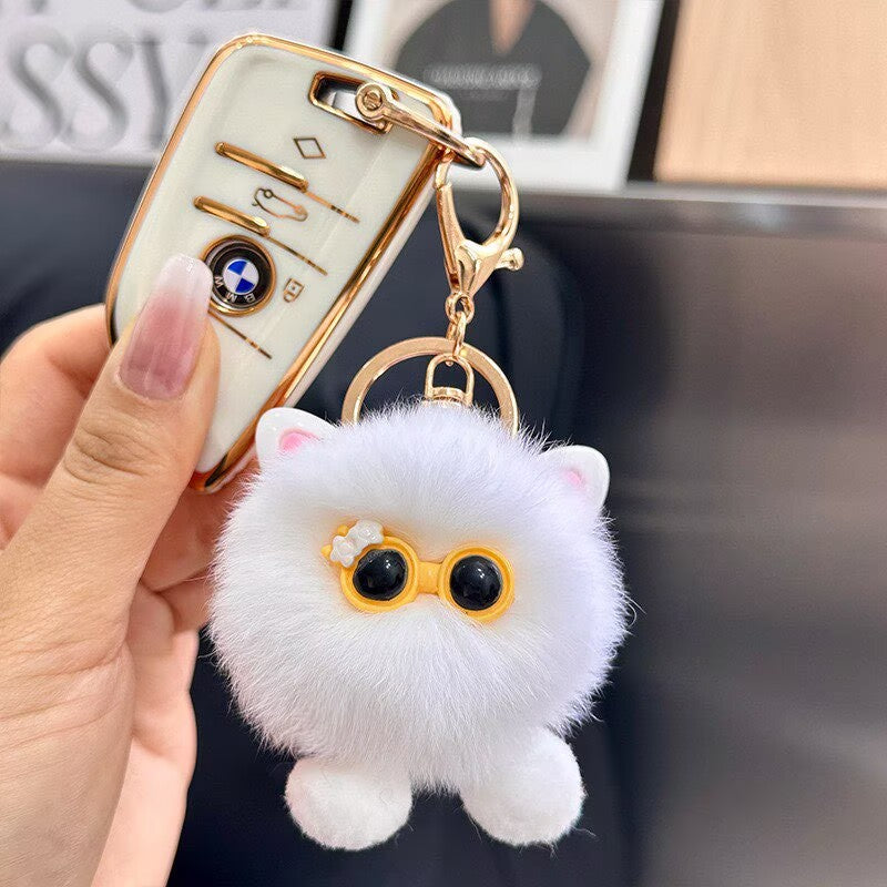 Furry Cat Plush Keychain Stornfield