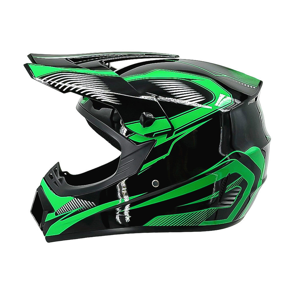 full-face motocross helmet with extended visor and reinforced chin guard Stornfield