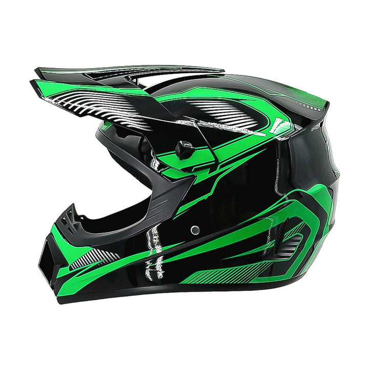 full-face motocross helmet with extended visor and reinforced chin guard Stornfield