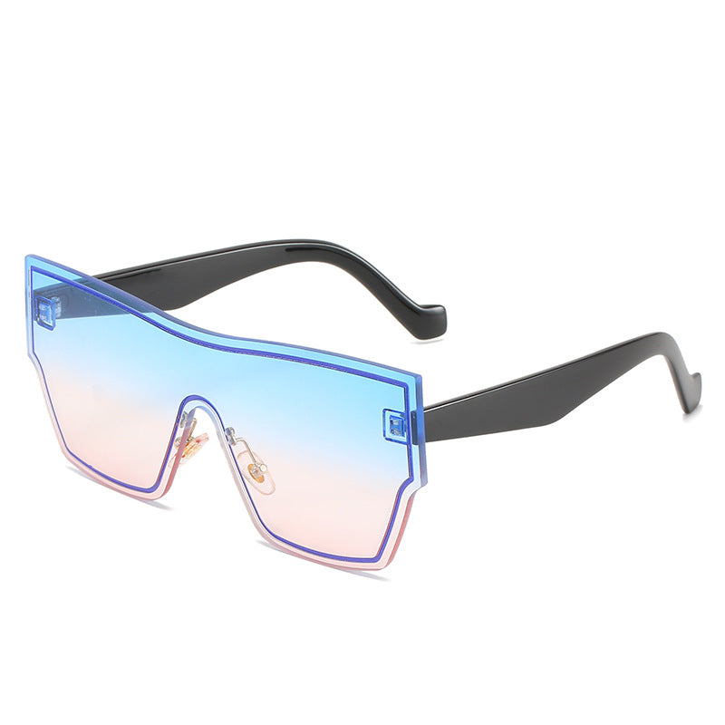 Women futuristic oversized wraparound sunglasses Stornfield