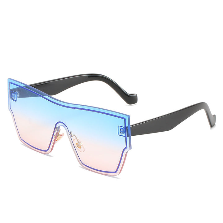 Women futuristic oversized wraparound sunglasses Stornfield