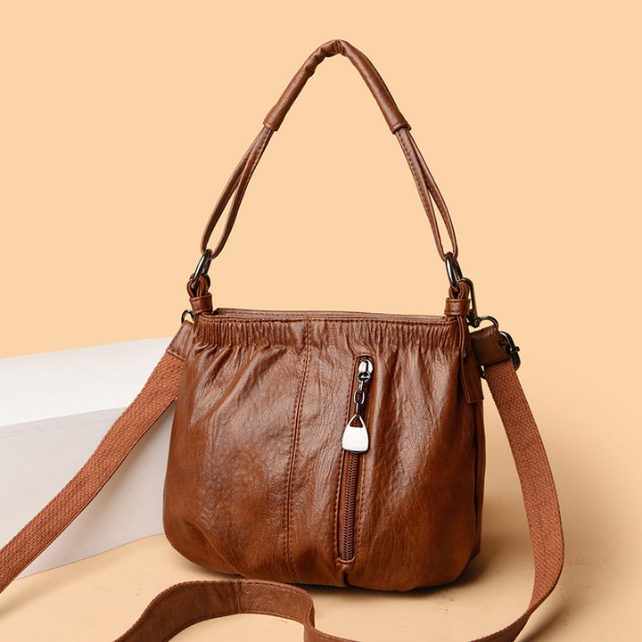 Casual Leather Shoulder Bag