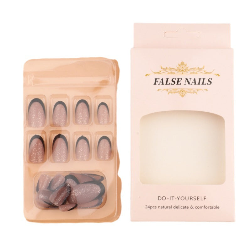 Glamorous Glitter French Tip Nail Enhancements Stornfield