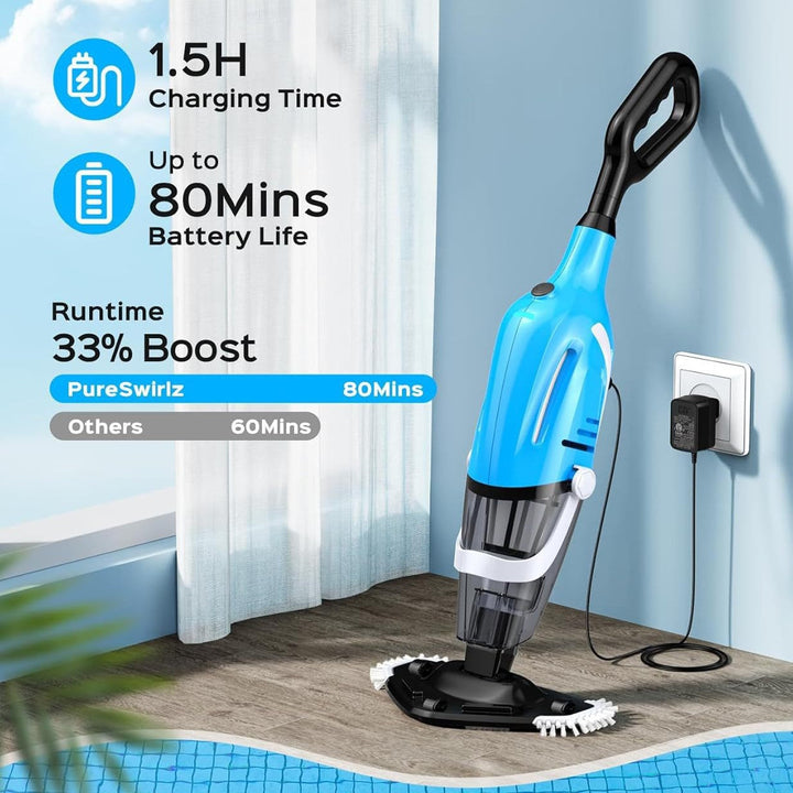 Advanced robotic pool vacuum with cyclonic suction and high debris capacity Stornfield