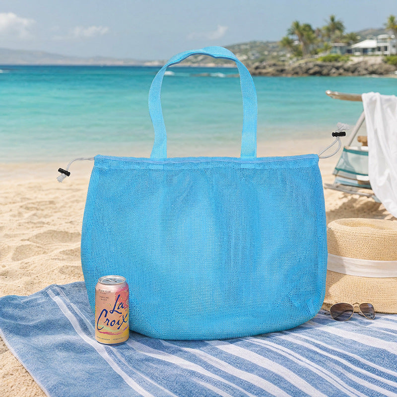 Versatile Beach Bag In Airy Mesh Design Stornfield