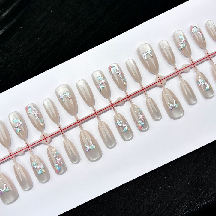 Decorative Butterfly Press-On Nail Set