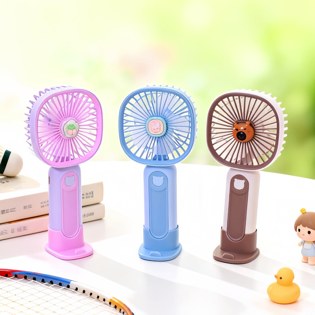 Women's Portable Handheld Fan with Ergonomic Design and USB Connection Stornfield