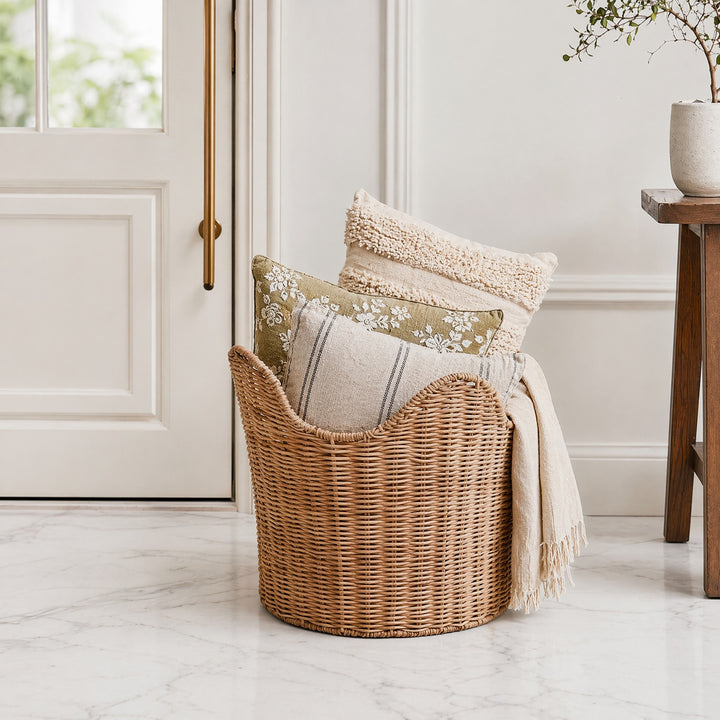Handmade storage basket in contemporary design Stornfield