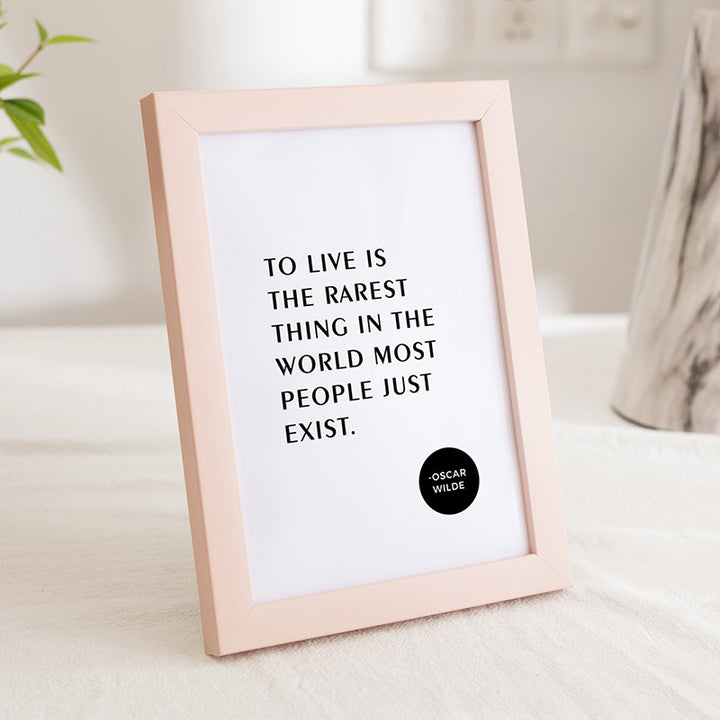 Minimalist Quote Wall Art Frame