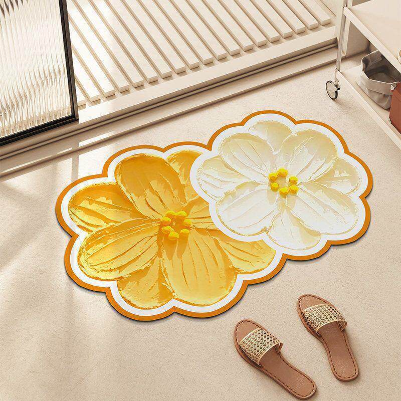 Floral Shaped Area Rug