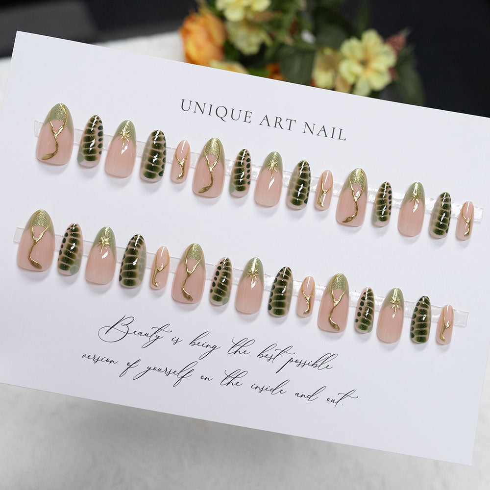 Artistic Long-Stiletto Nail Art