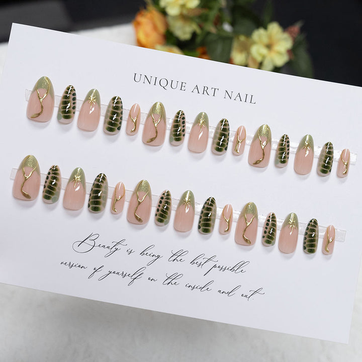Artistic Long-Stiletto Nail Art