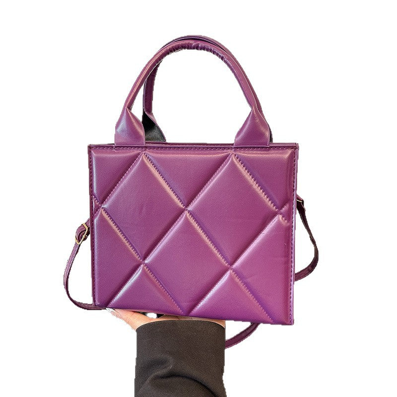WoQuilted Faux Leather Handheld Tote Stornfield