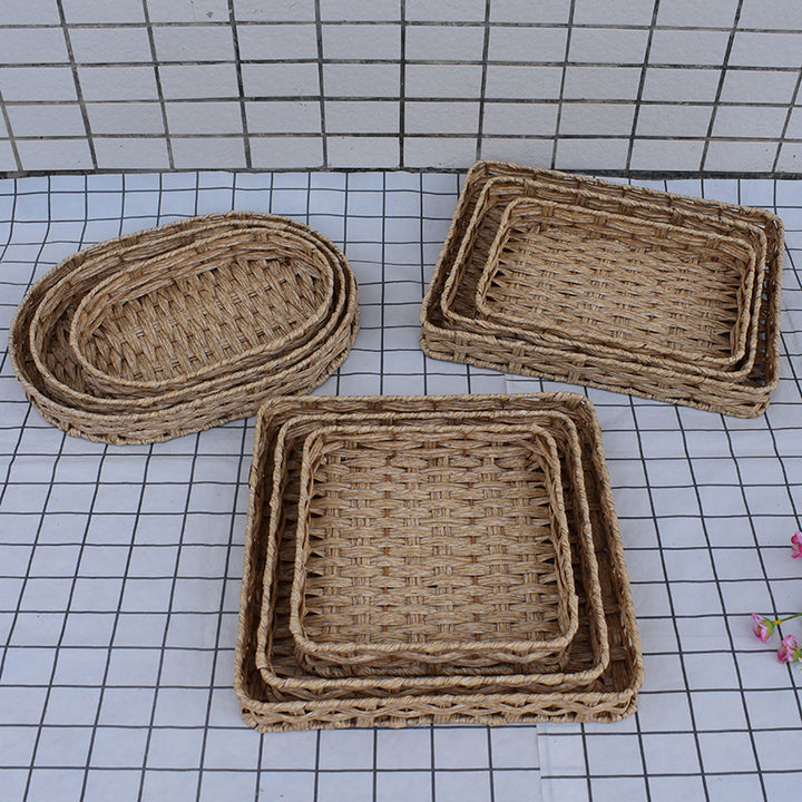 Natural Woven Serving Basket Set Stornfield