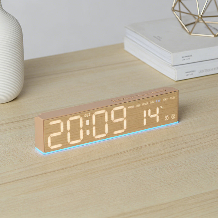 Digital alarm clock with temperature sensor and week display Stornfield