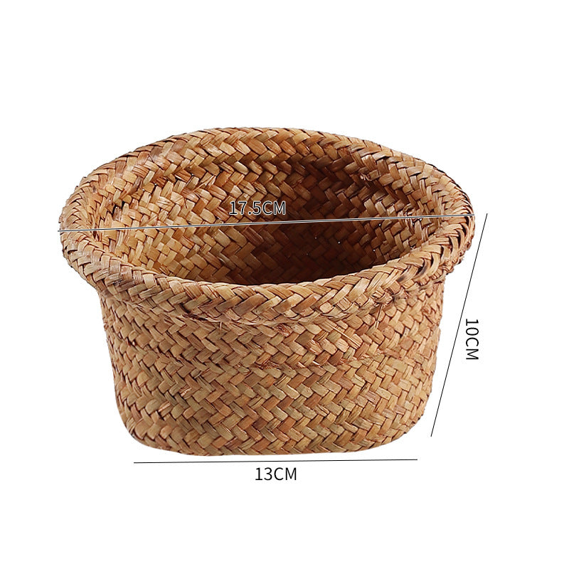Handcrafted Natural Seagrass Storage Pot Stornfield