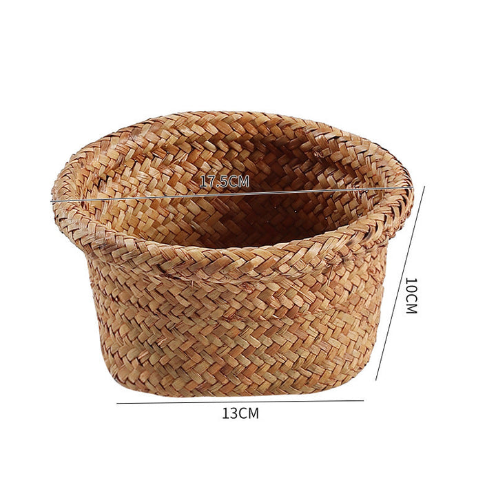 Handcrafted Natural Seagrass Storage Pot Stornfield