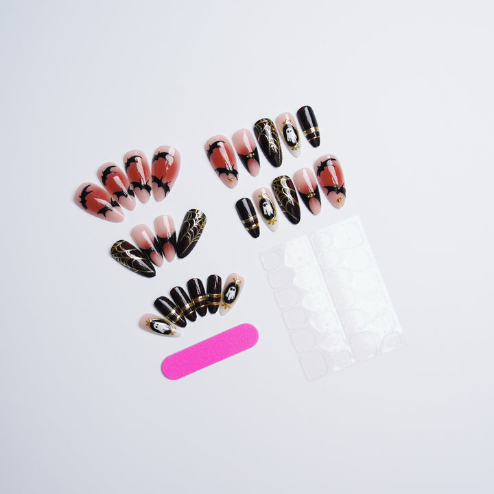 Halloween Artificial Nail Set with Creepy Designs Stornfield