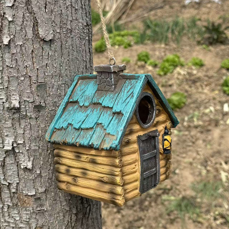 Decorative birdhouse in rustic construction style Stornfield
