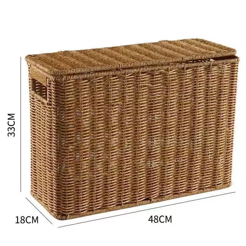 Women Multifunctional Rattan Basket with Lid Stornfield