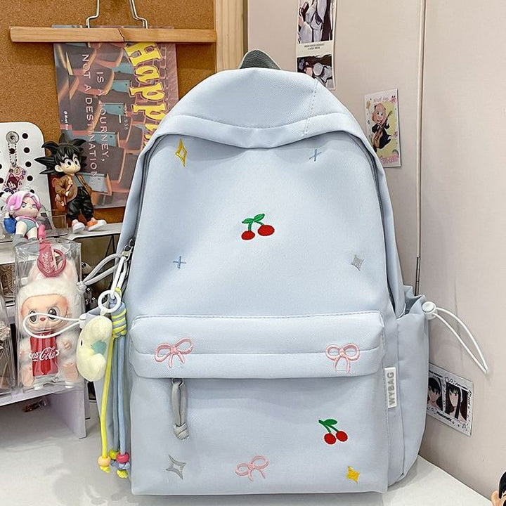 Playful backpack with embroidery Stornfield