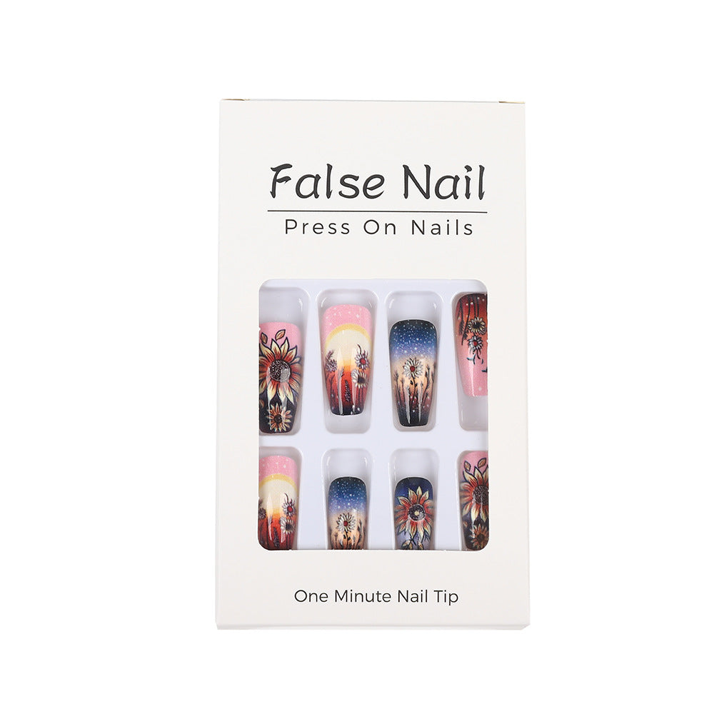 Art Nail Set with Bohemian Designs Stornfield